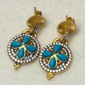 Frieda Rothman Turquoise Drop Earrings